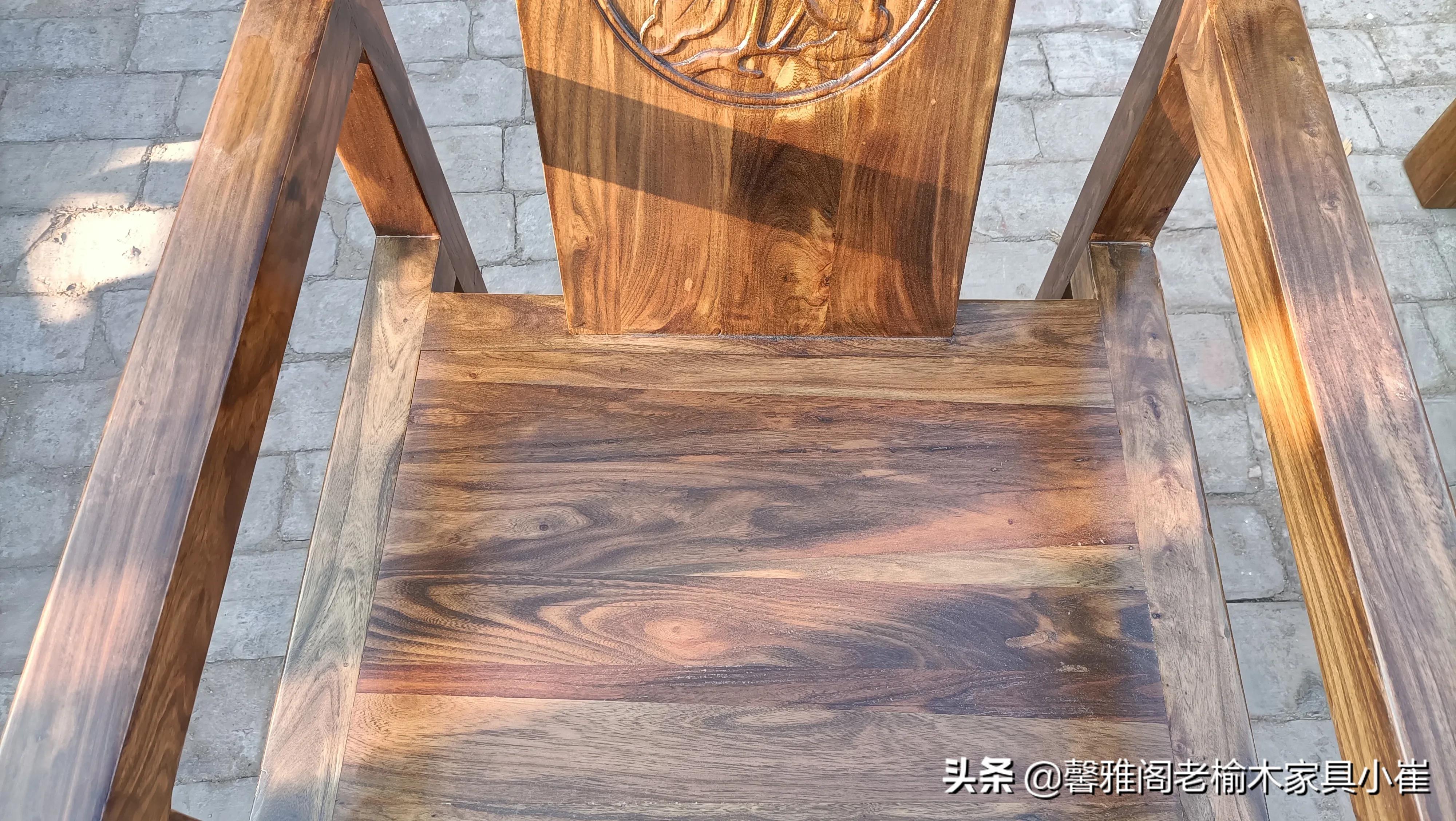 老榆木中式茶道桌价格,老榆木茶桌椅一体