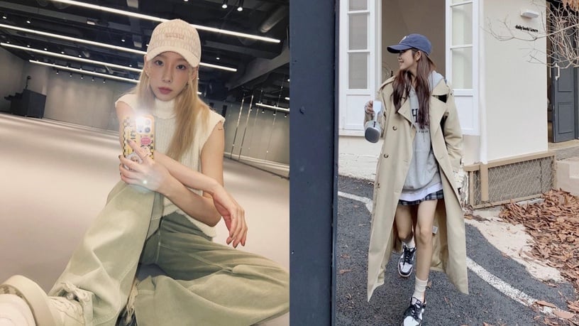 冬季短外套泫雅风,镂空针织帽泫雅风搭配