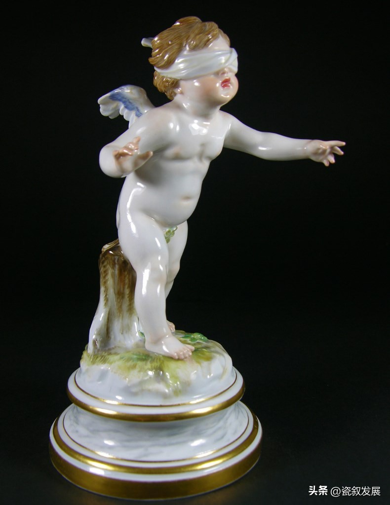 欧洲瓷器之祖-梅森Meissen制瓷厂-爱神丘比特“爱”主题瓷塑(2)