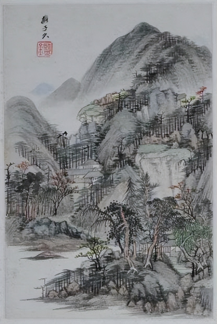 江南烟雨行舟风景图,江南山水风景欣赏