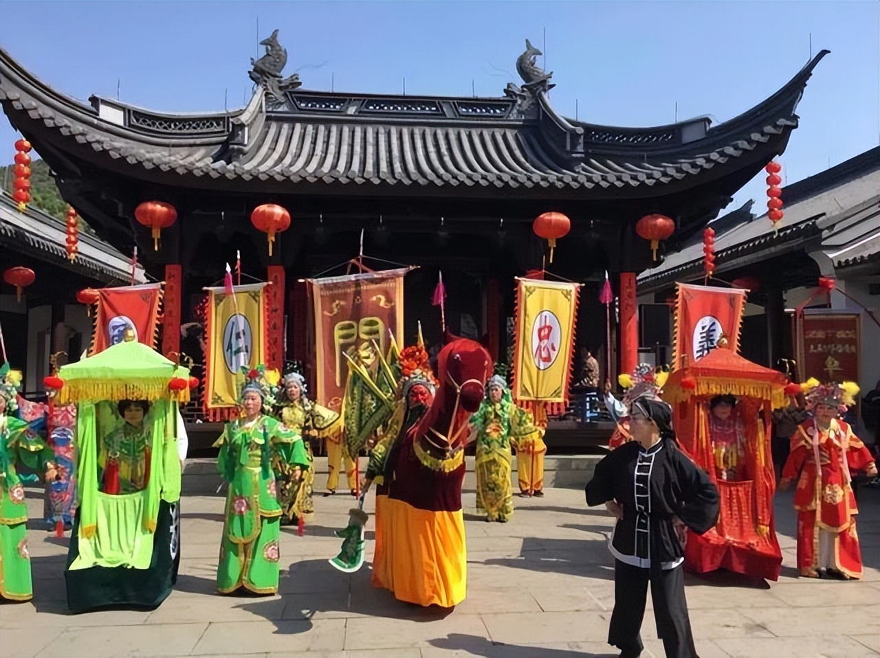 临海非遗之大石车灯戏：车灯一亮声音响