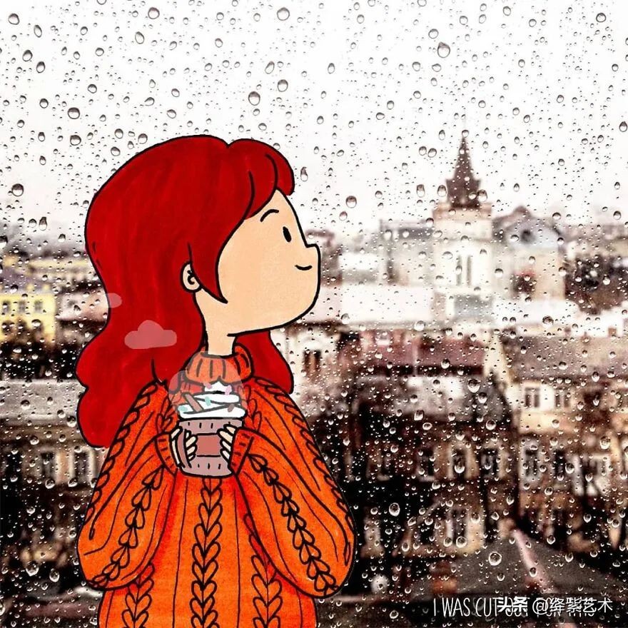 太甜蜜了，小情侣用卡通卡片人物，记录亲密旅行时刻