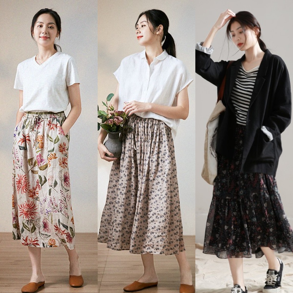 40岁女人不差钱，推荐试试这4条“半身裙”，舒适显瘦还洋气