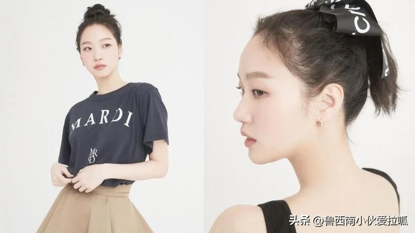 单眼皮韩国女星金高银妆容,韩国女艺人金高银穿搭