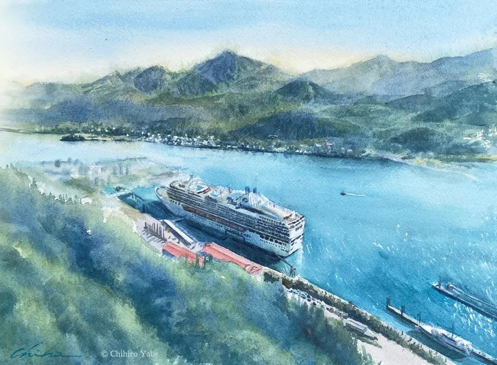 日本美少女工笔画家,日系女画家作品