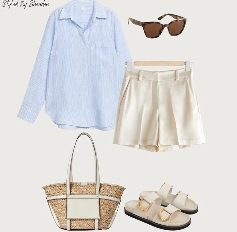 浅蓝衬衣的多种穿法,浅蓝衬衫的100种穿搭