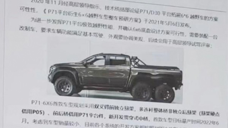 长城六驱越野车皮卡,全新长城皮卡