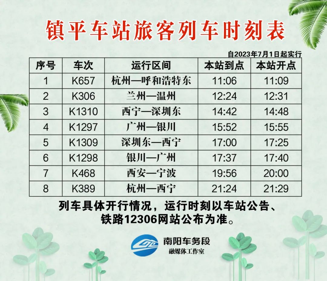 南阳列车时刻表最新消息,2024南阳站新列车运行图