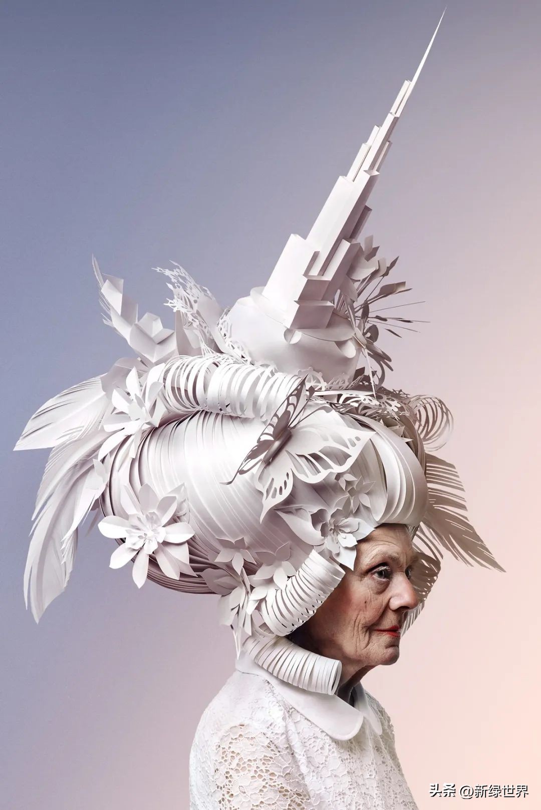 纸艺作品绘画,千变万化的纸艺术作品