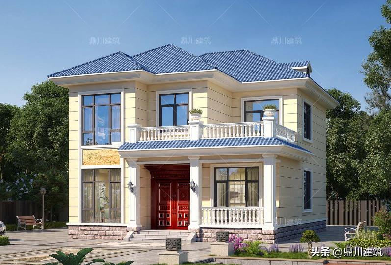 简单实用美观的三层农村房图,最简单农村二层房实图