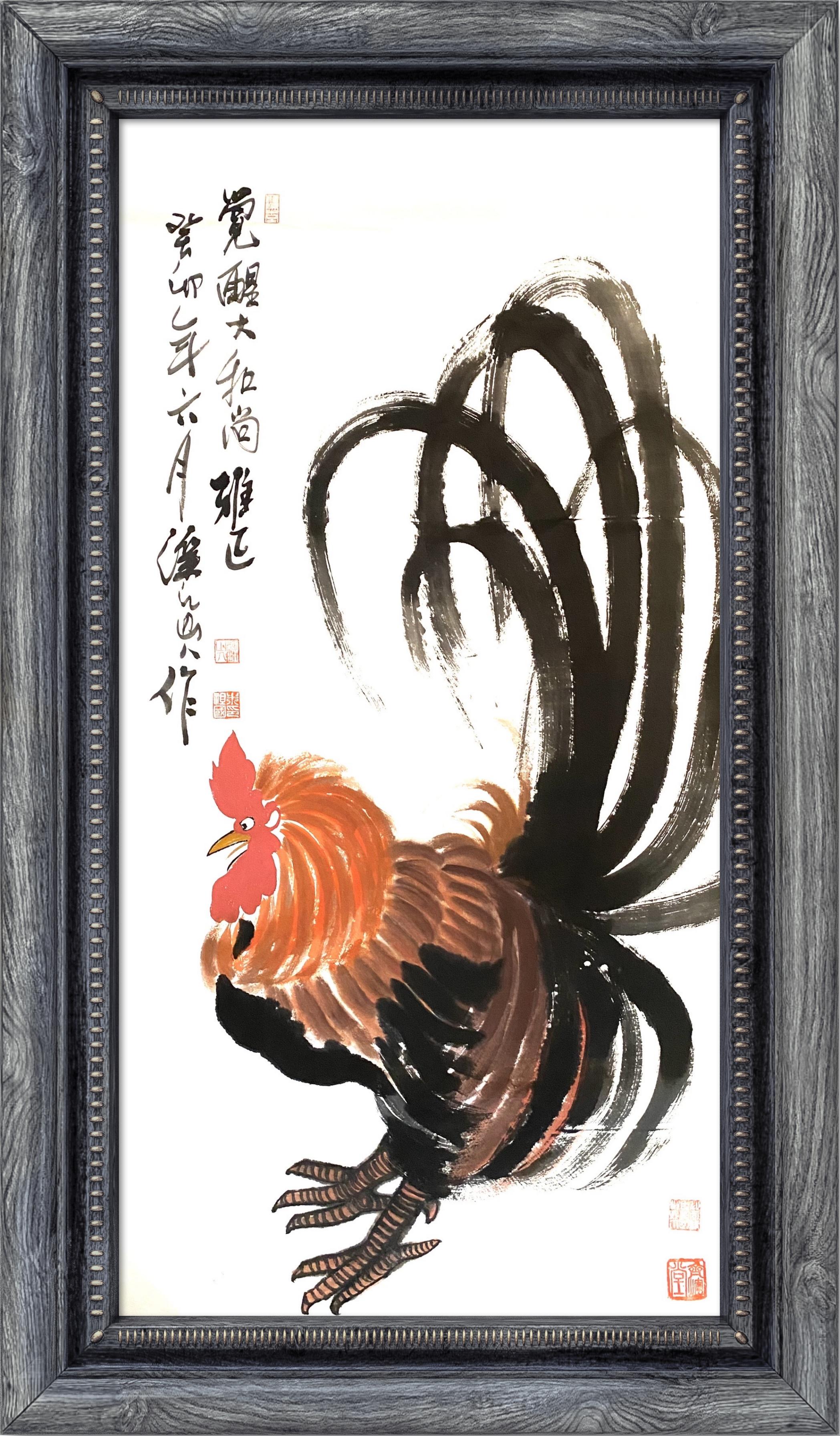 《鸡家族的故事》—朱祖国写意画的中国亮度