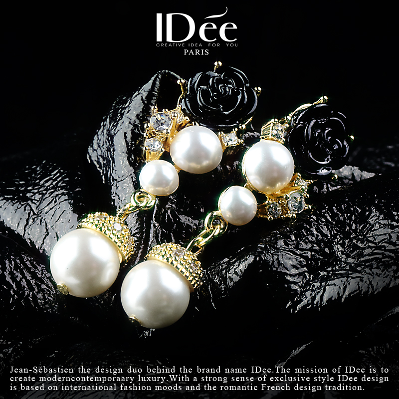 高级感超闪锆石珍珠流苏耳饰耳扣,珍珠耳饰轻奢小众高级感法式