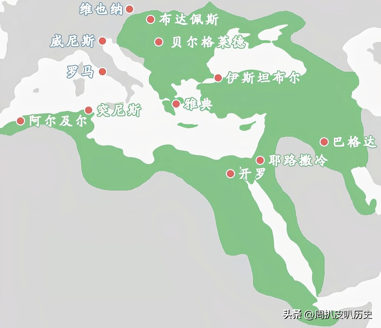 强大的奥斯曼土耳其帝国,奥斯曼土耳其历史演变图