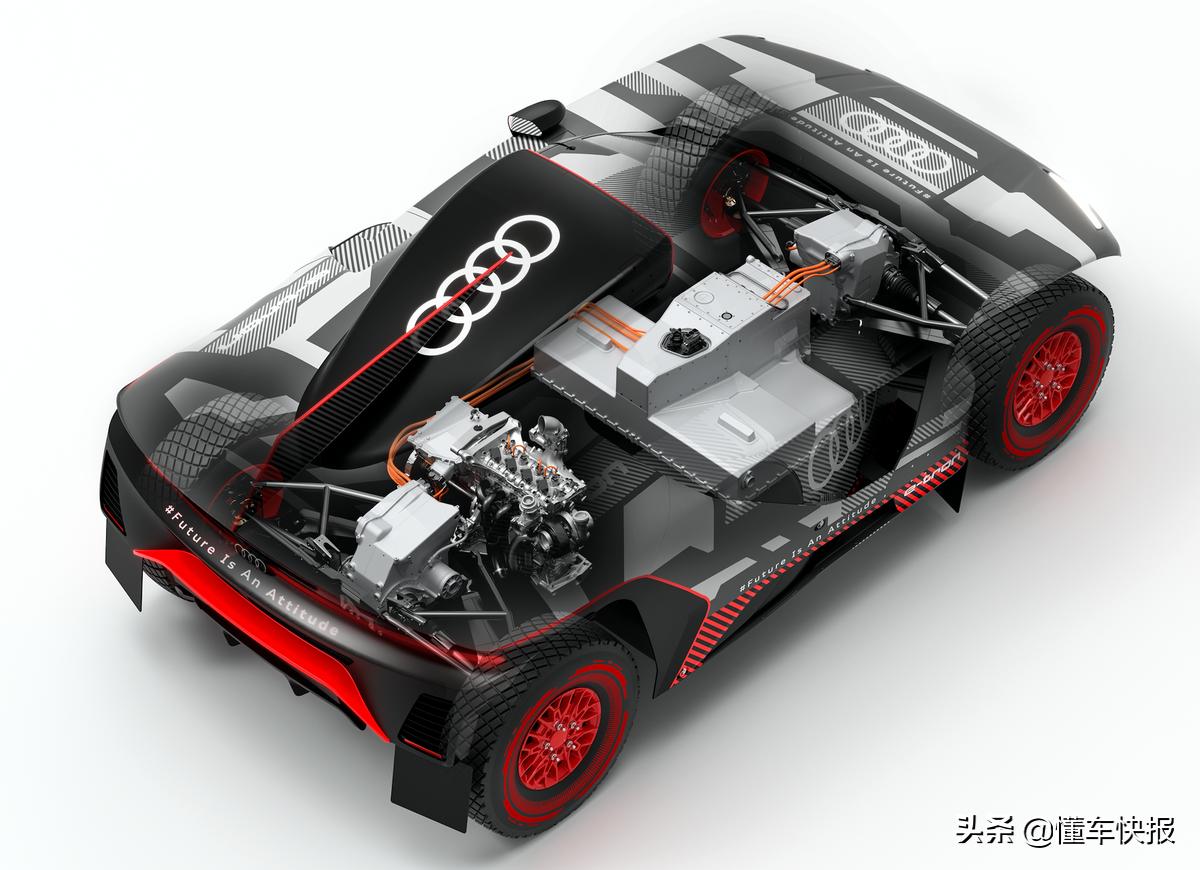 达喀尔拉力赛三轮摩托,奥迪达喀尔电动赛车三视图