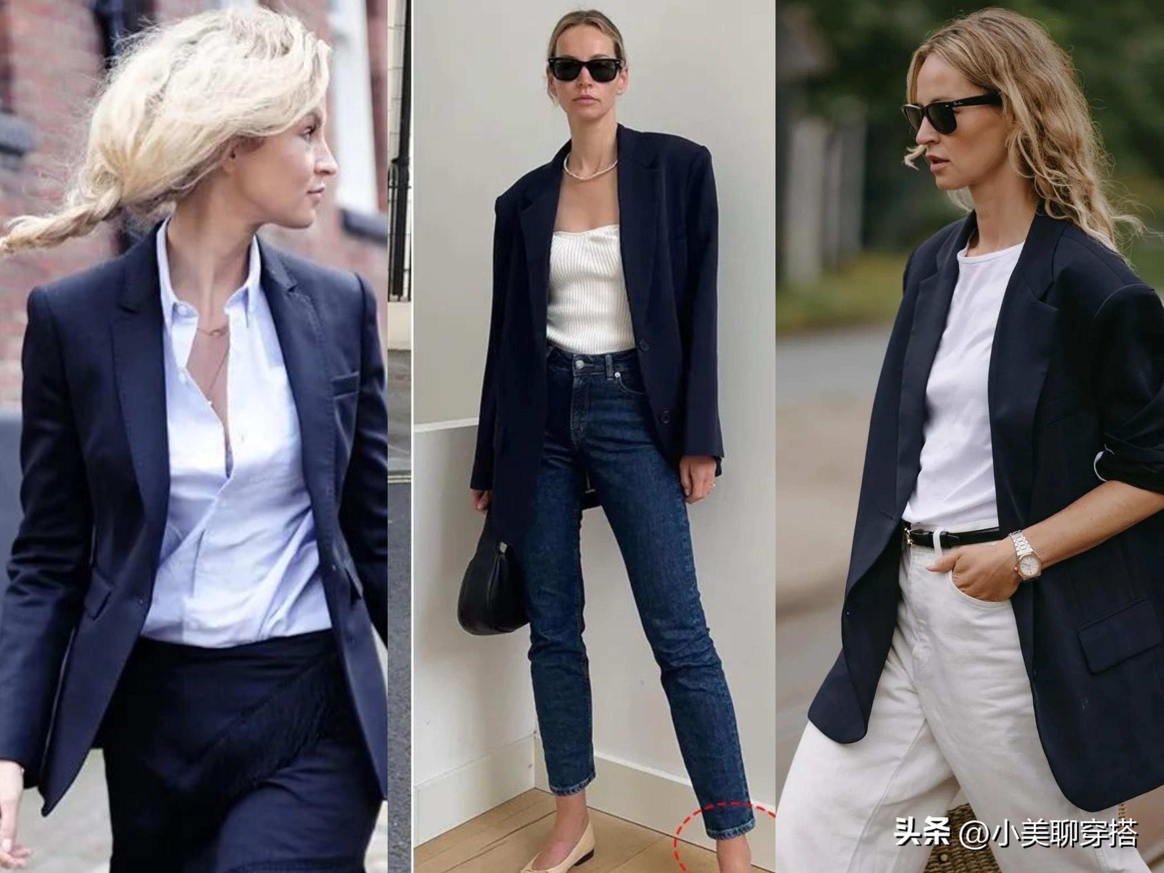 秋天跟着她学习极简风格穿搭,简约高级,够飒够美