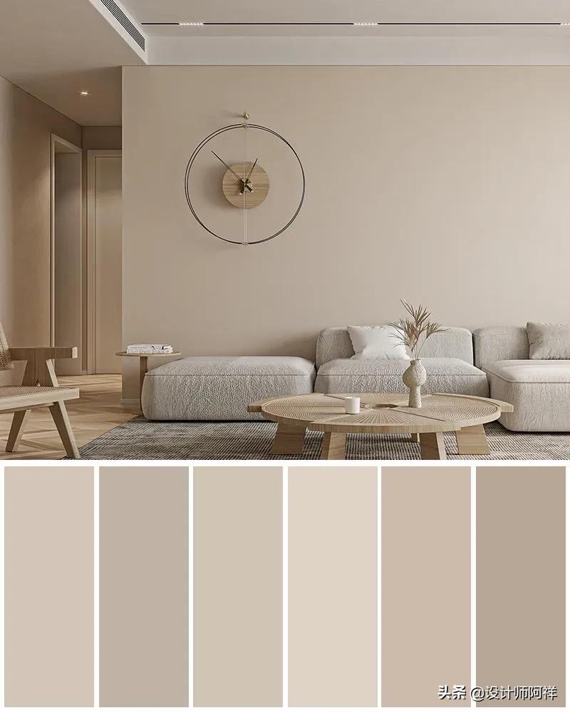 墙布柜子颜色配色表大全,墙布30平方装修效果