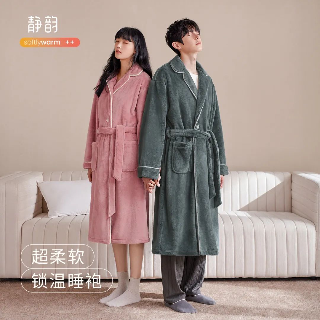 晒出你保暖又好看的睡袍,最流行的睡袍冬季厚款