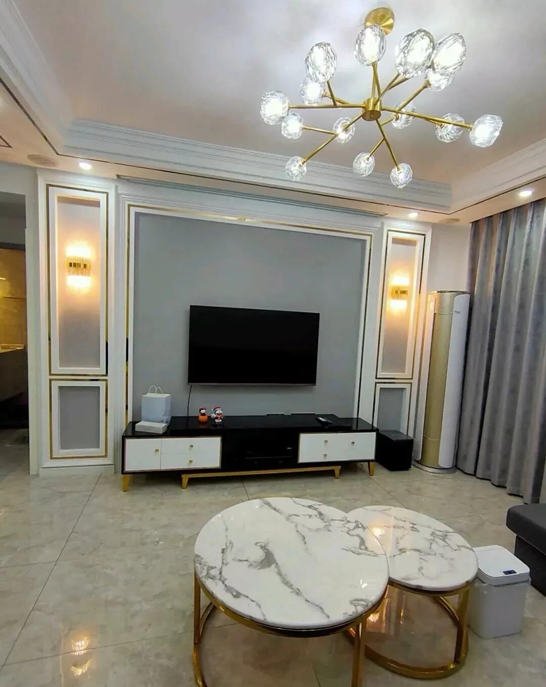 2019影视墙壁布效果图大全集,简约壁布影视墙图片大全集