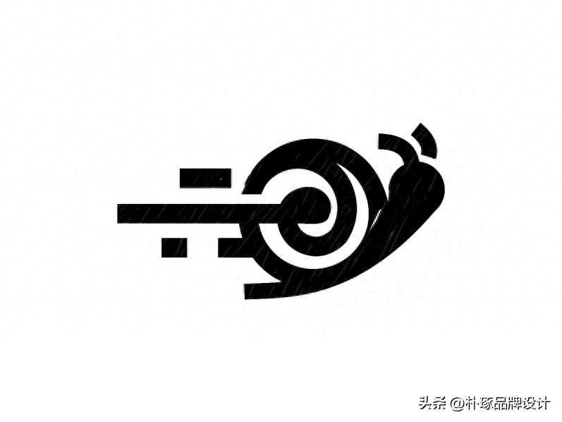 蜗牛创意形象,蜗牛个性创意logo设计