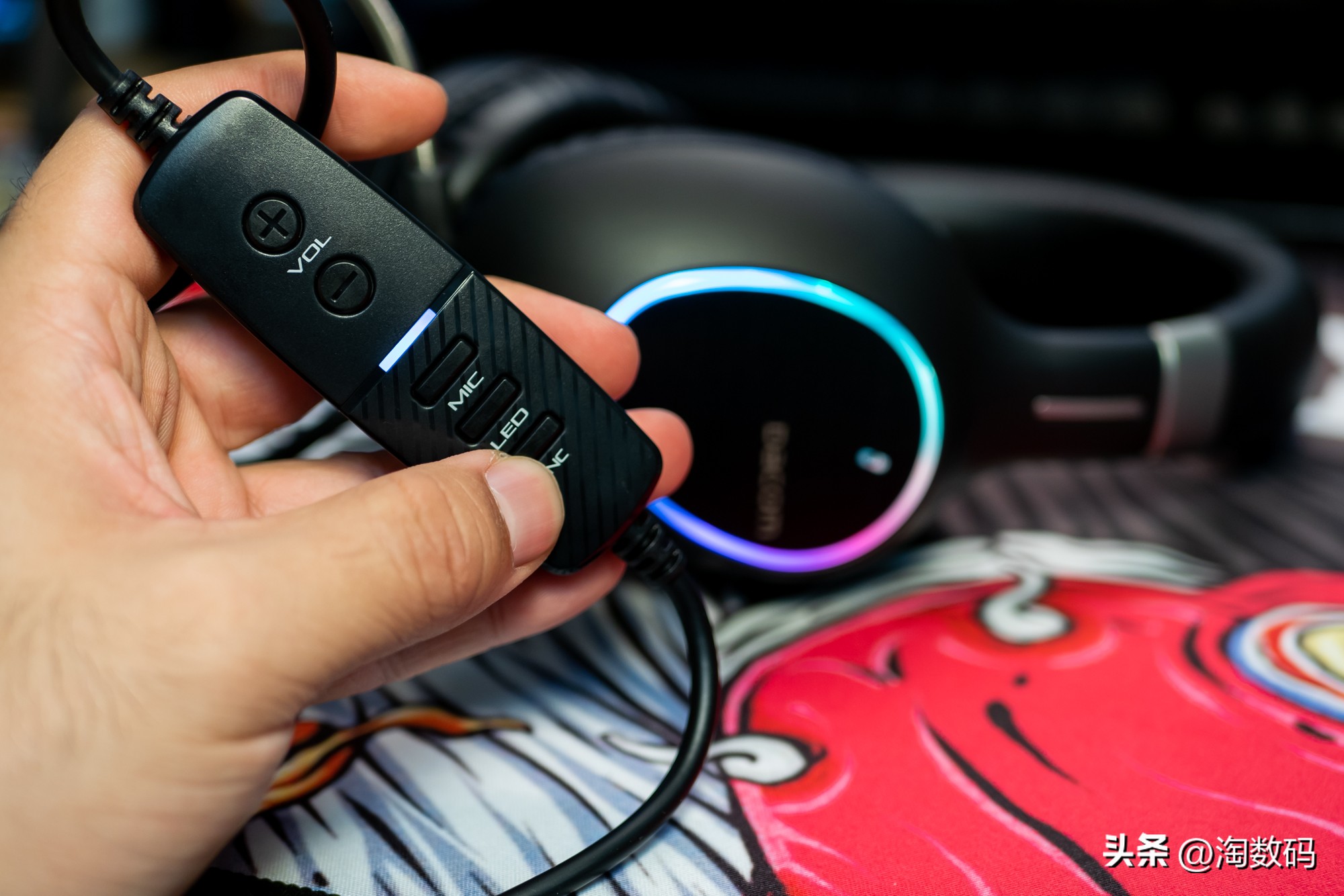 拒绝洋垃圾¥39入手RGB灯数字7.1虚拟声电竞游戏耳麦GH06开箱简评