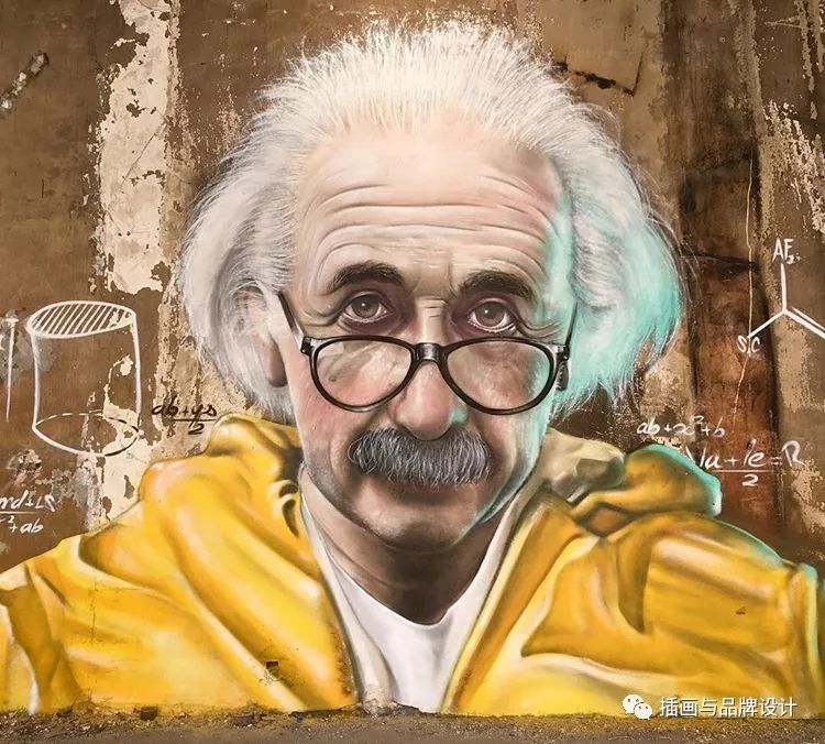 超震撼的墙绘,有视觉冲击感极简的墙绘