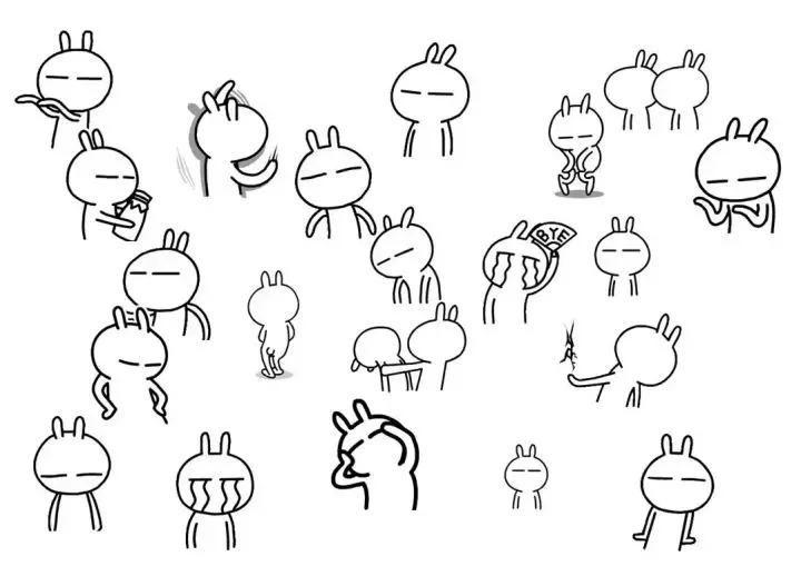 兔年卡通兔子图片图文,兔年兔子卡通形象