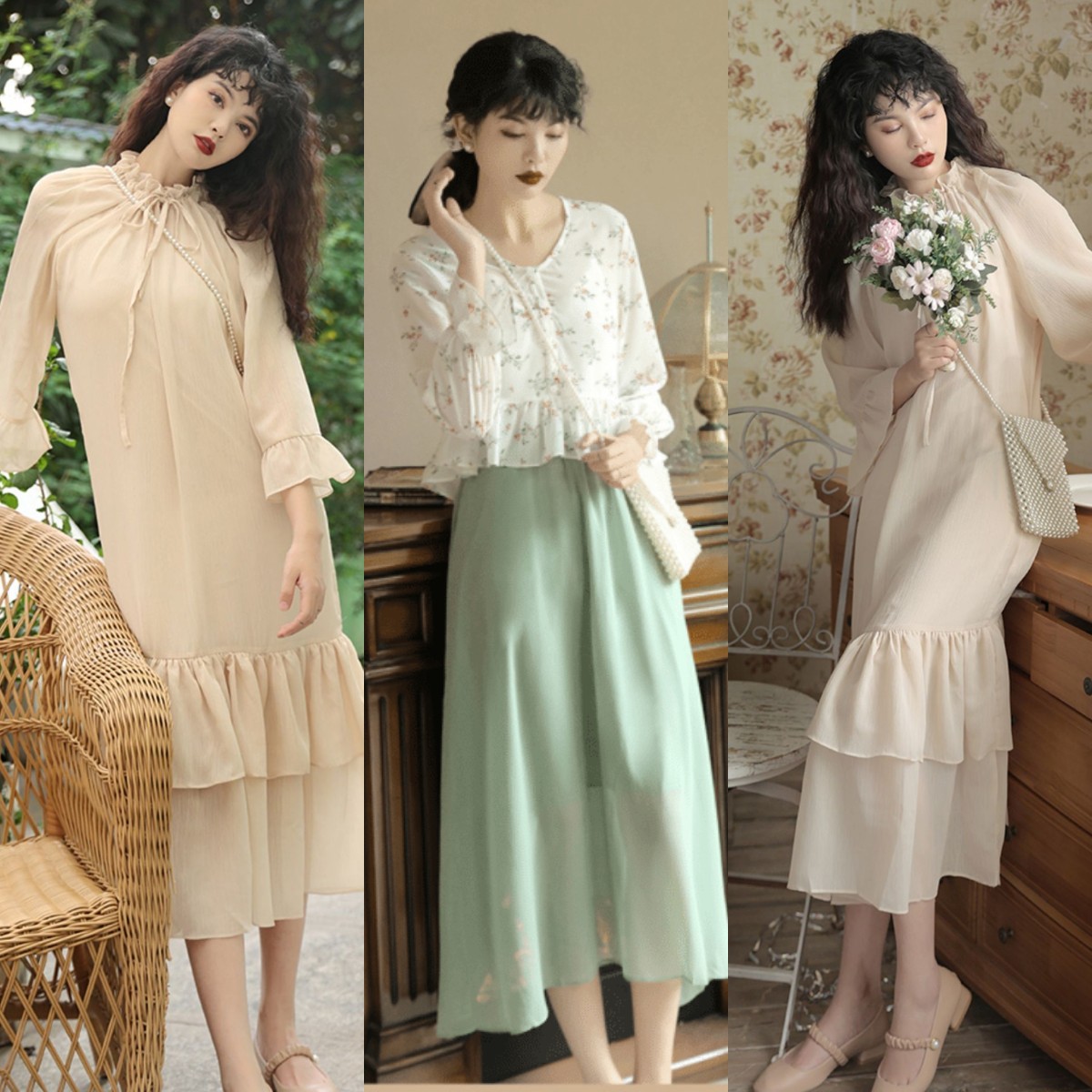 显瘦百搭裙裤夏日主打两色,显瘦穿搭秋季两件套裙