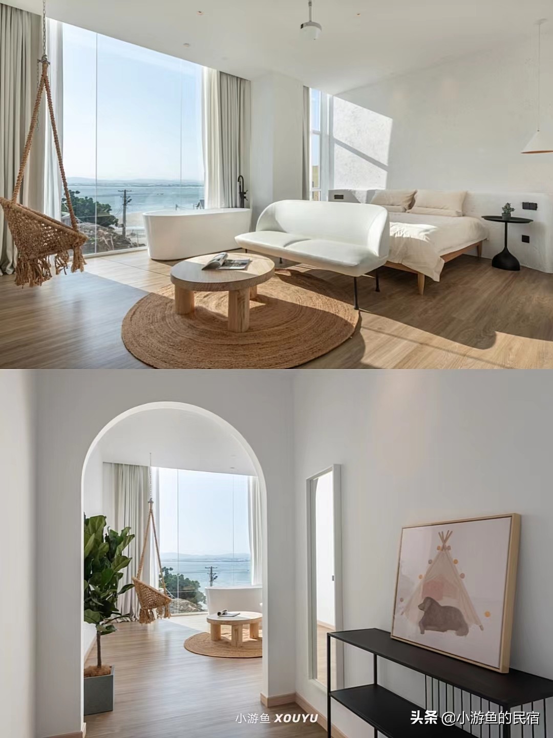 海边日落晚霞民宿,火山岛民宿二室一厅