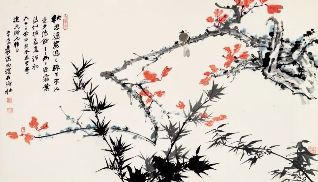 张大千在成都3年的画作品代表作,张大千四川国画