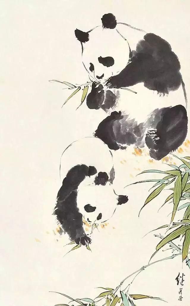 画家笔下风格各异的熊猫，看看谁的更萌