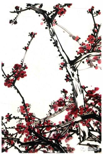 刘存惠梅花的各种画法,梅花基本画法