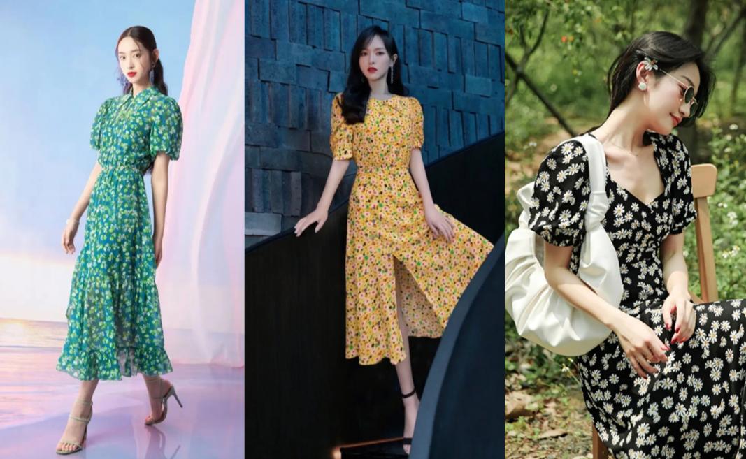 女生穿碎花会不会老气,女孩子穿碎花裙真漂亮