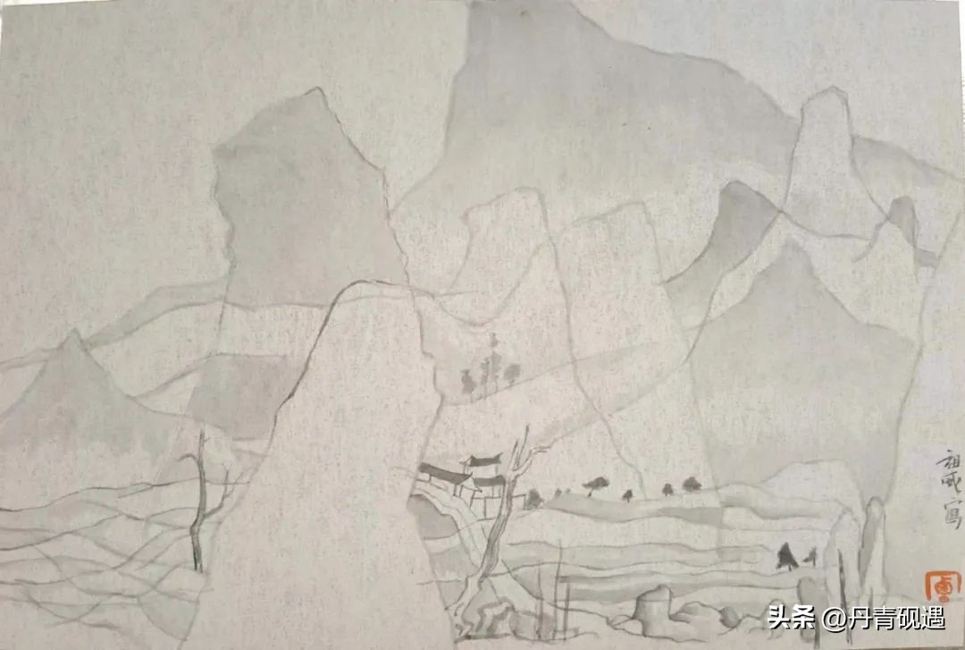 当代山水重彩画名家,张姝山水画