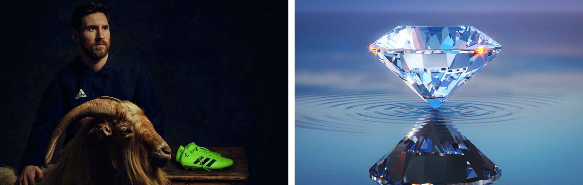 梅西如同钻石，极致纯净，璀璨夺目