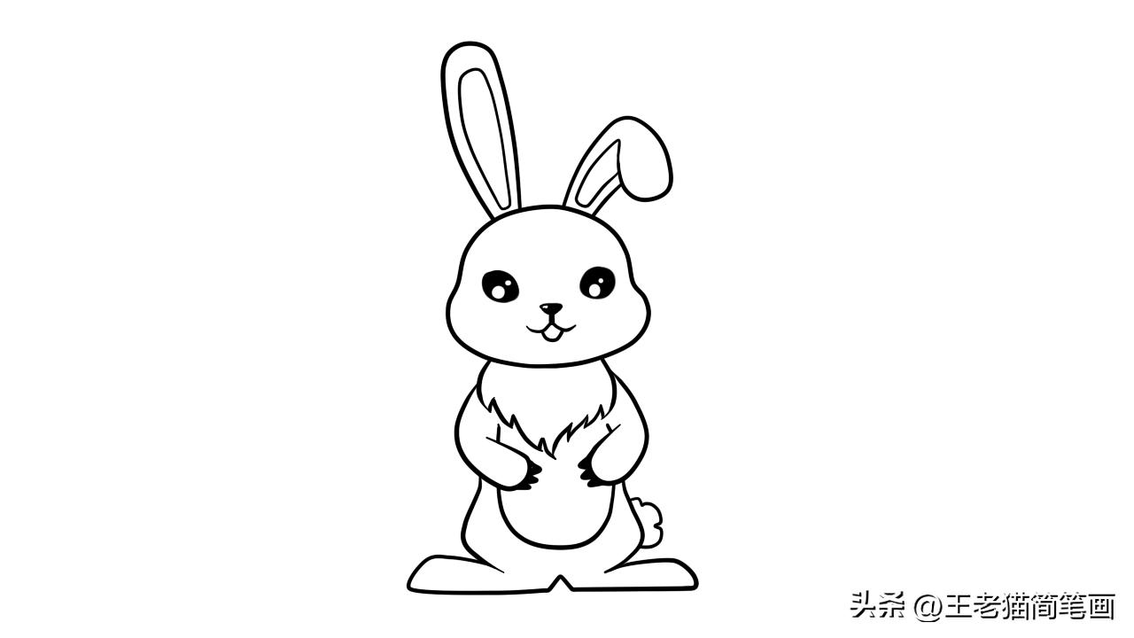 爱宠大机密兔子怎么画简笔,趴着的兔子怎么画简笔