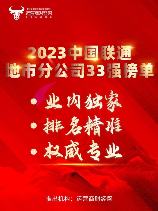 中国联通规模最大十家地市公司名单出炉含郑州青岛济南沈阳武汉等