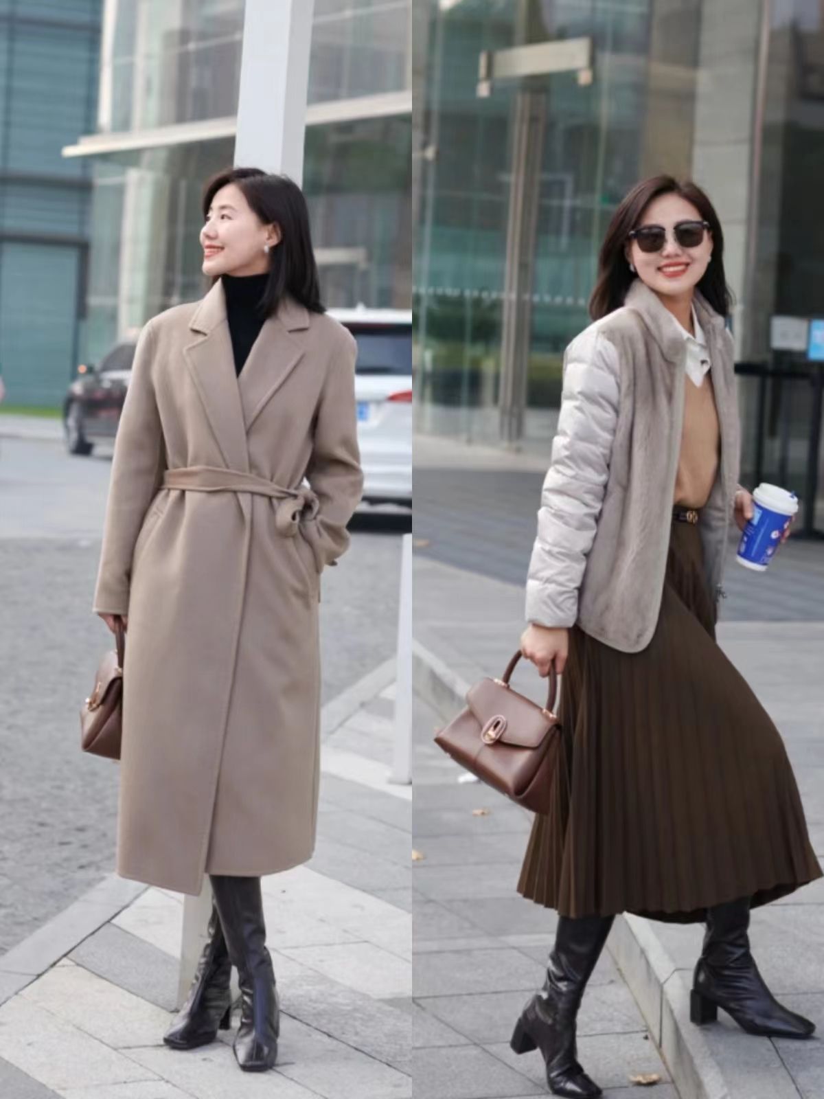 大衣穿搭小个子中长款,适合小个子穿的大衣长款