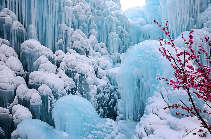 保定周边一日游的绝佳去处冰瀑,平山沕沕水冰瀑一日游攻略