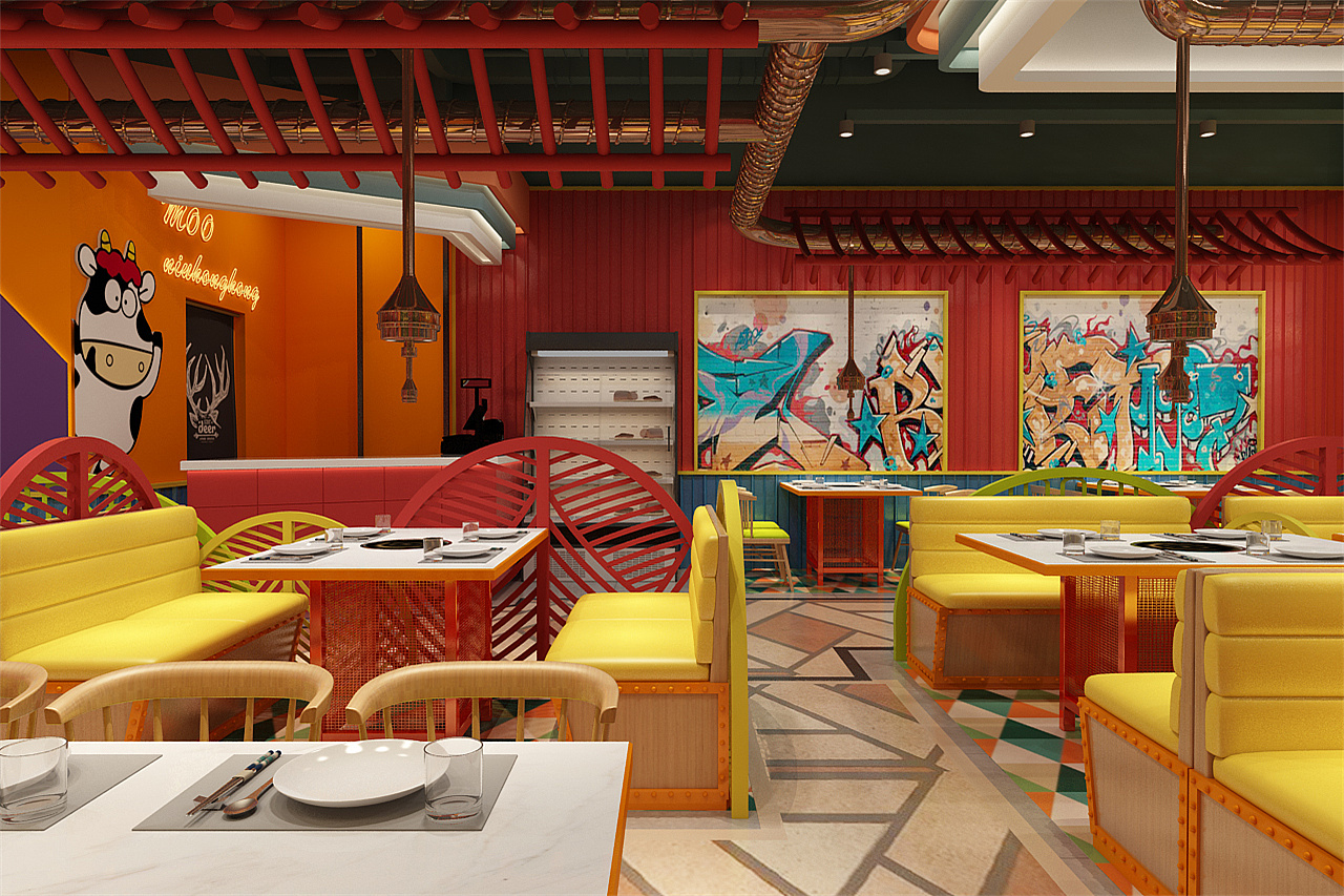 小烧烤店铺装修效果图大全,烧烤工业风格装修效果图