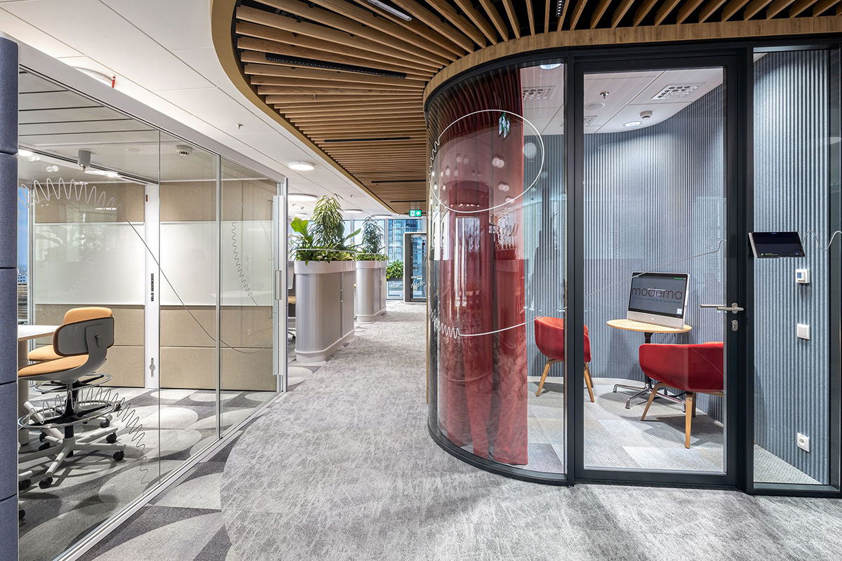 高端定制混合多元生物制药Moderna华沙办公室设计