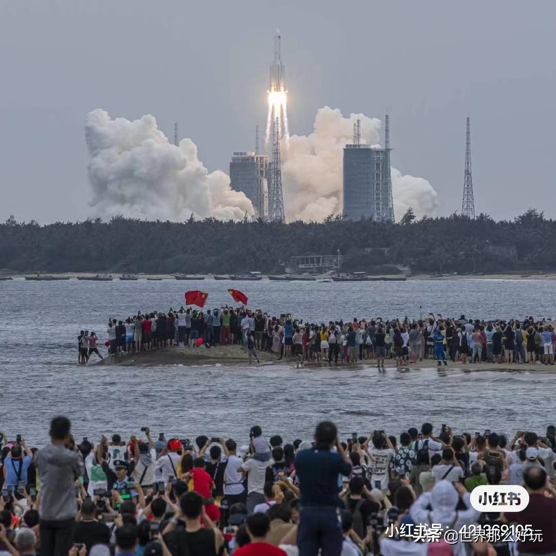 文昌海滩看火箭,文昌沙滩看火箭