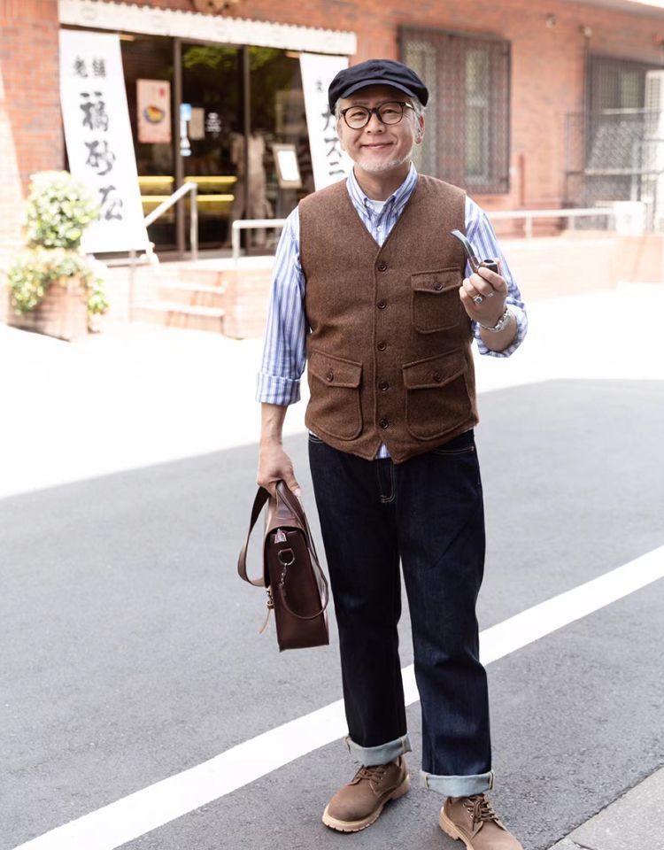 中年男人春秋季穿牛仔裤怎么搭配,中年男人牛仔裤搭配西装