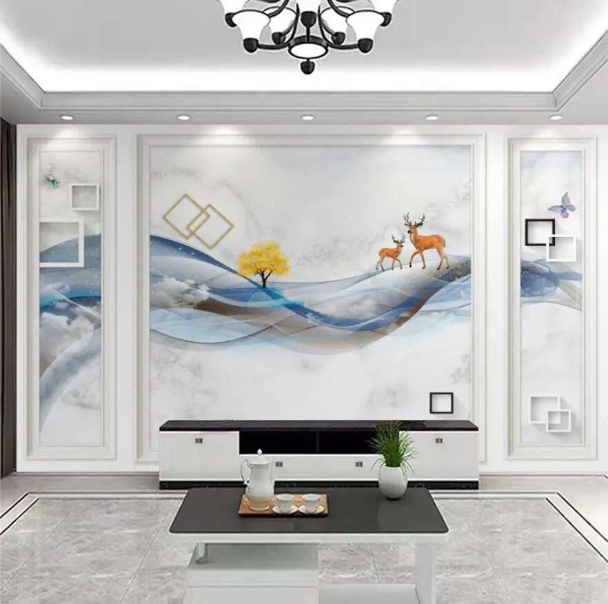 新款壁布背景墙,壁布电视背景墙图