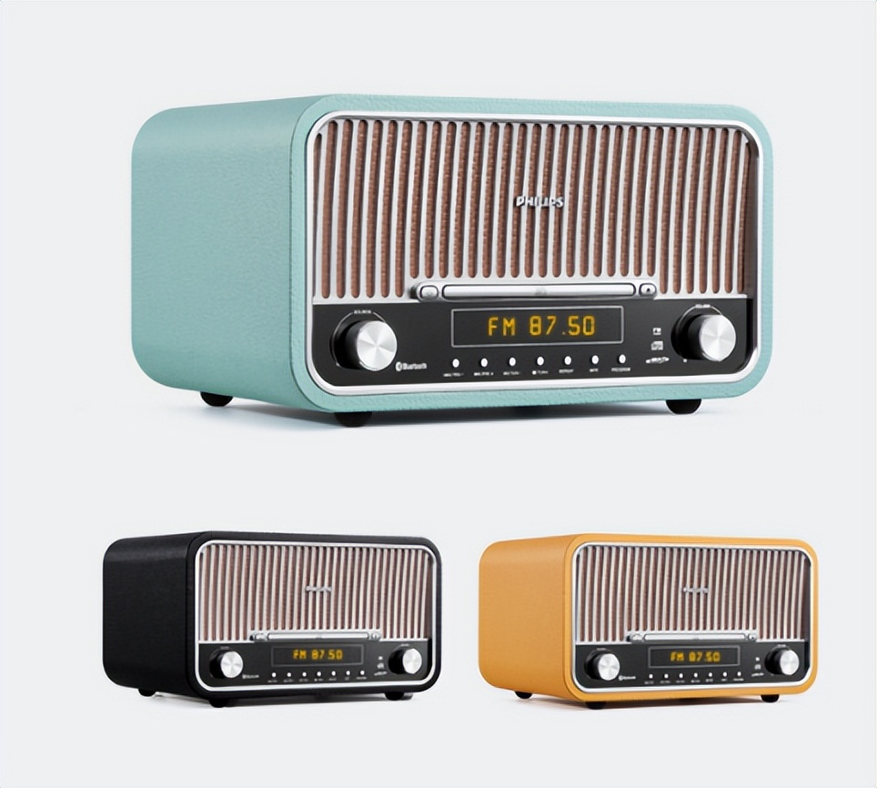 飞利浦高保真桌面蓝牙cd音响,飞利浦最好的复古音箱