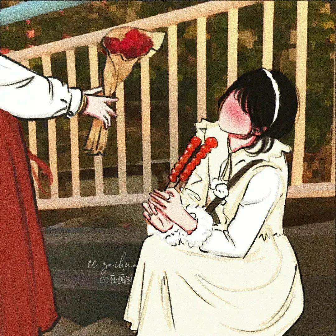 闺蜜跨年头像动漫一人一个,跨年头像女生闺蜜动漫