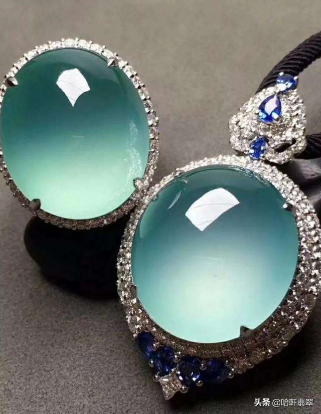 翡翠蓝色妖姬,翡翠原石蓝色妖姬