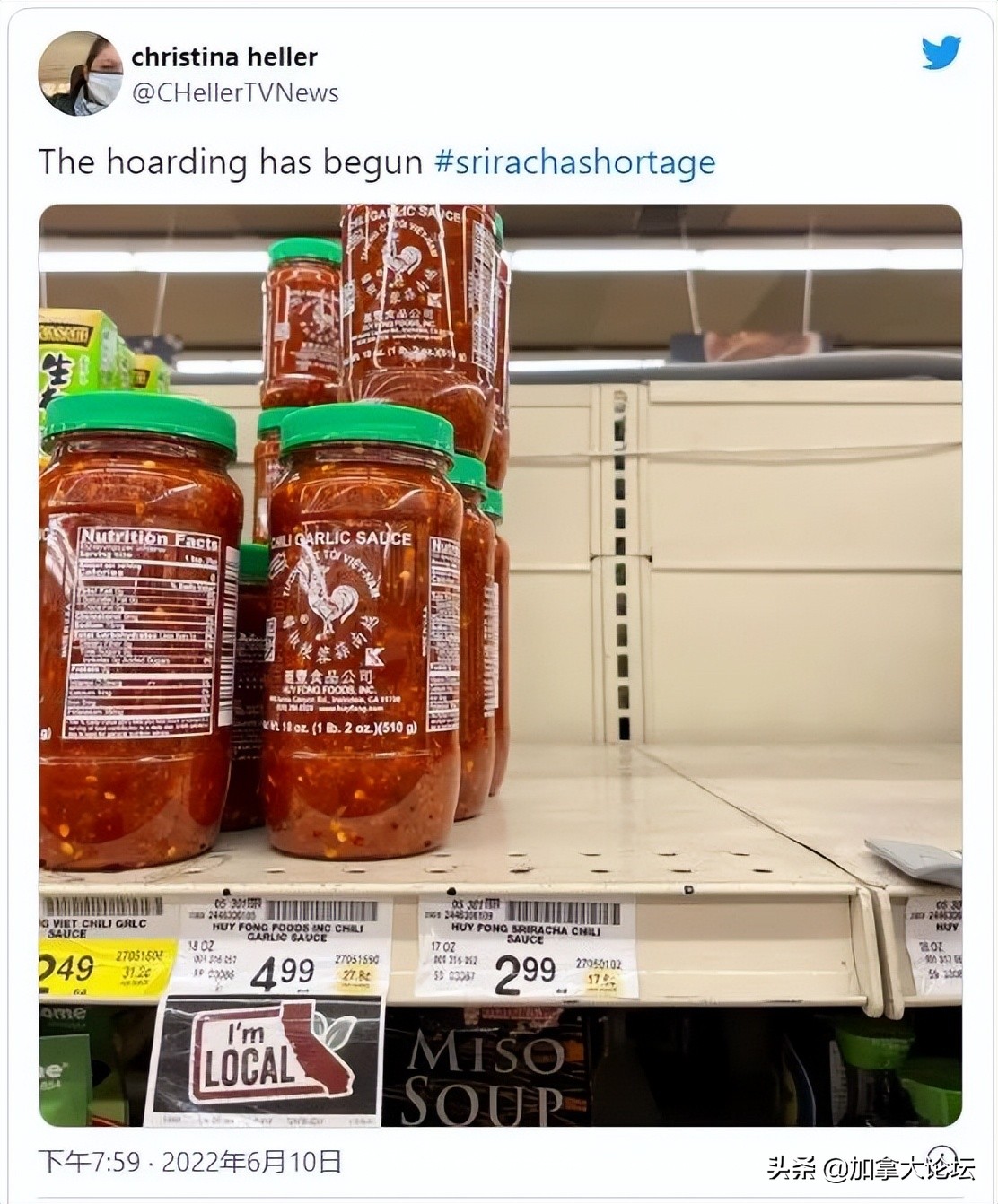 急了!加拿大中餐馆、超市常见辣酱要停产!有人卖$1000/瓶