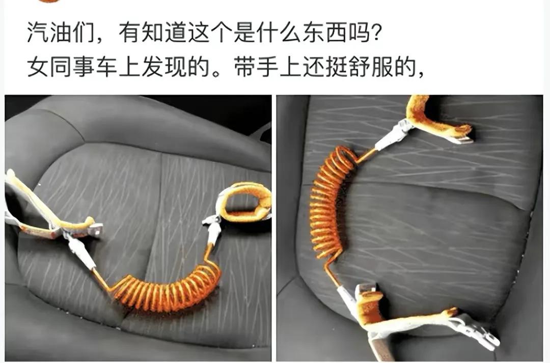 “无意中在女同事车上发现的，这是用来干嘛的？”网友们内涵了！