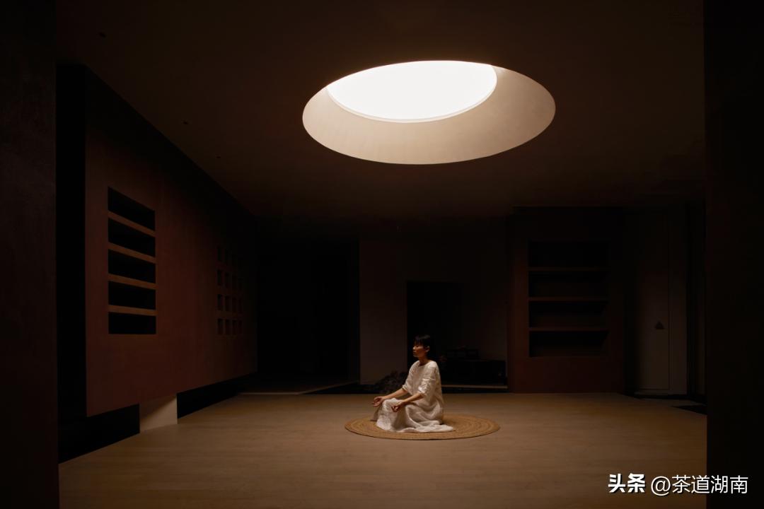 不装吊顶的禅意茶室装修效果图,广东禅意茶室私人会所包厢设计