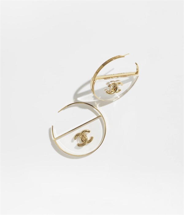 香奈儿耳环爆款2024新款黑色,chanel香奈儿双c半圈耳钉